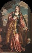 Paolo Veronese St Lucy and a Donor oil painting